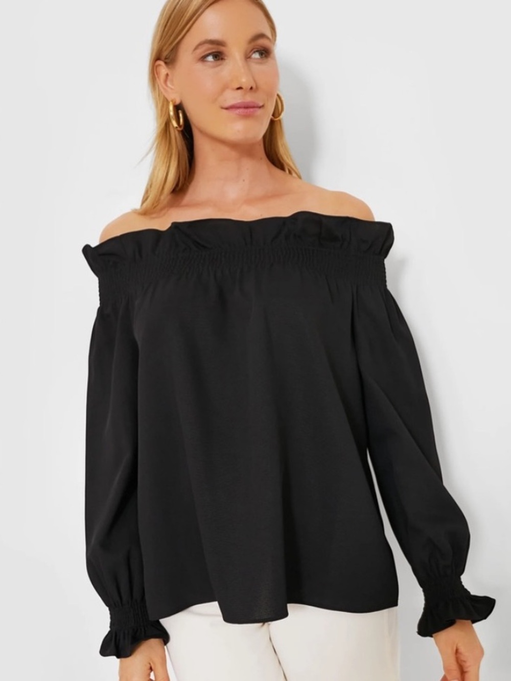 TUCKERNUCK Ruffle Off Shoulder Blouse